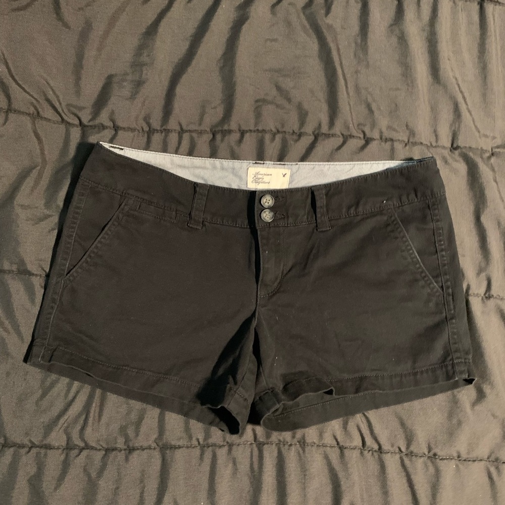 American eagle black shorts